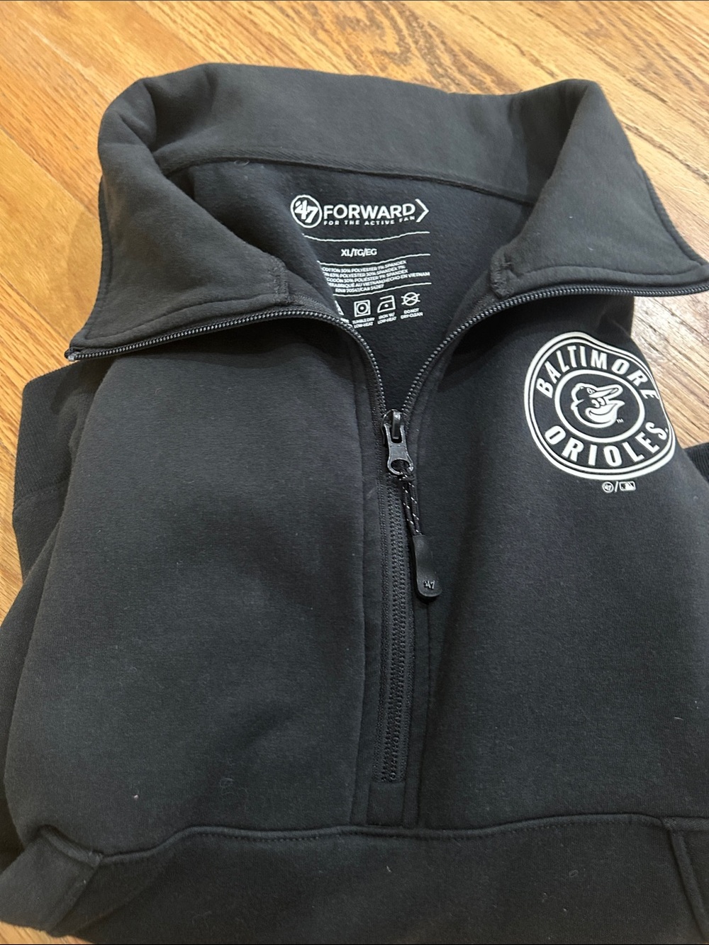 Baltimore Orioles  Black Quarter-Zip Jacket